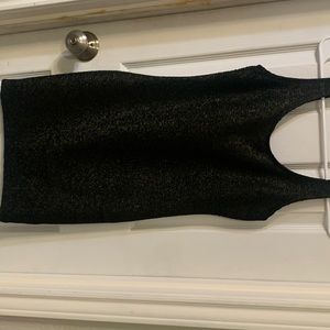 Mini black and gold dress